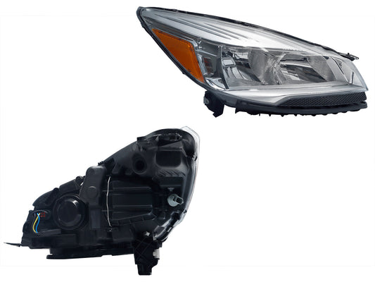 FARO DER F/CROMADO C/MICA AMBAR