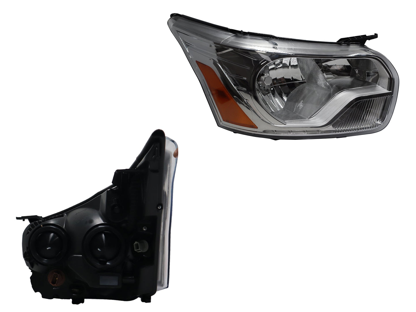 FARO DER F/CROMADO C/MICA AMBAR