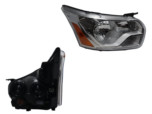 FARO DER F/CROMADO C/MICA AMBAR