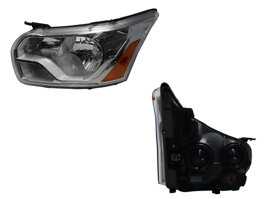 FARO IZQ F/CROMADO C/MICA AMBAR