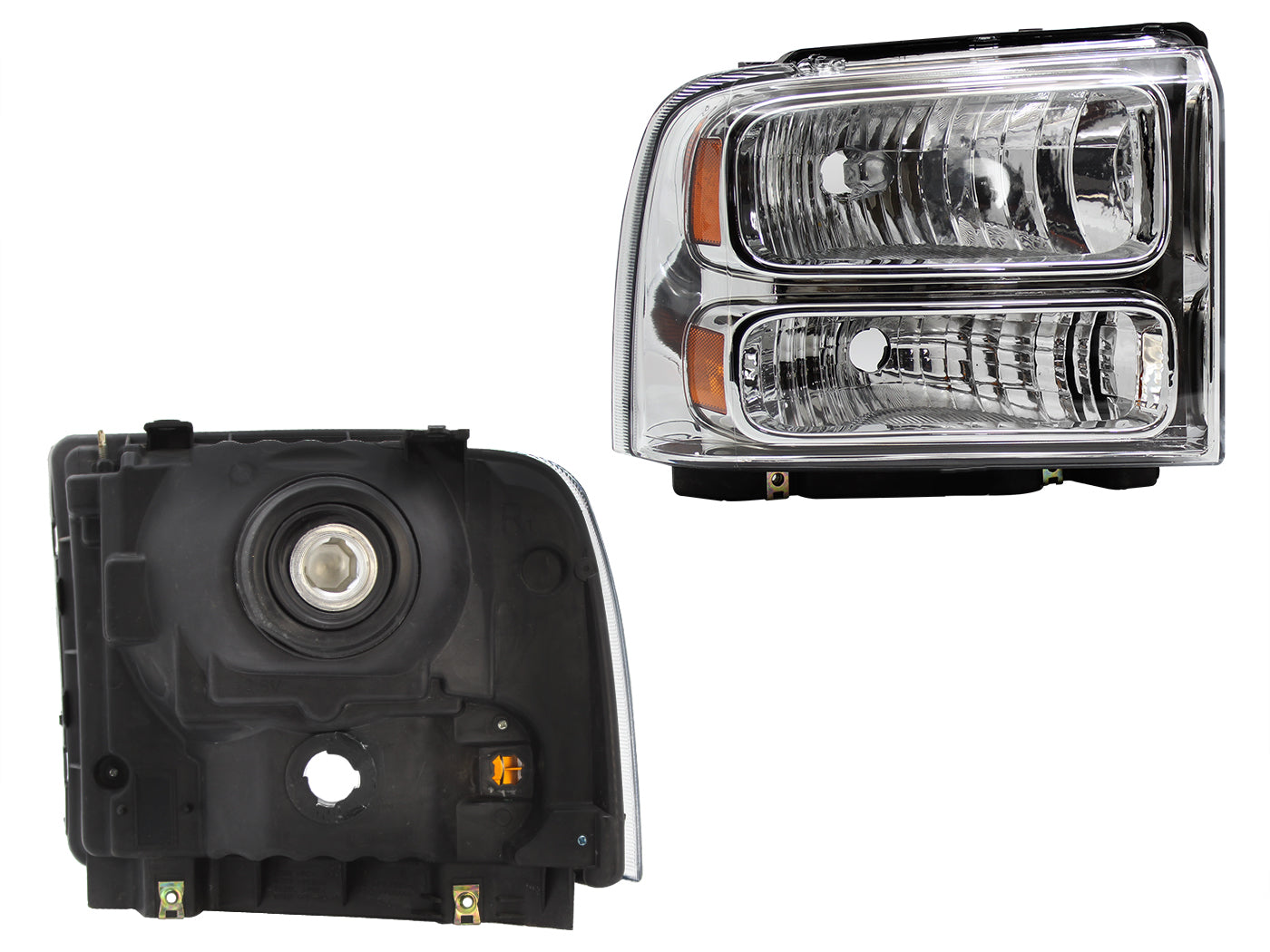 FARO DER F/CROMADO C/MICA AMBAR (EXCURSION 05-07)