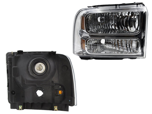 FARO DER F/CROMADO C/MICA AMBAR (EXCURSION 05-07)