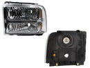 FARO IZQ F/CROMADO C/MICA AMBAR (F-450/F-550/EXCURSION)