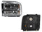 FARO IZQ F/CROMADO C/MICA AMBAR (F-450/F-550/EXCURSION)