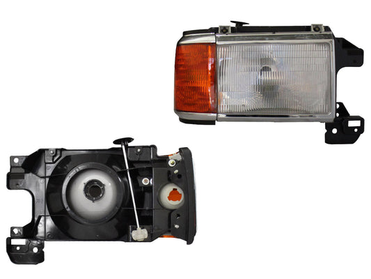 FARO DER F/CROMADO RAYADO FILO CROMO C/CUARTO AMBAR C/BASE