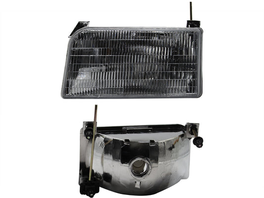 FARO IZQ F/CROMADO RAYADO C/AJUSTES