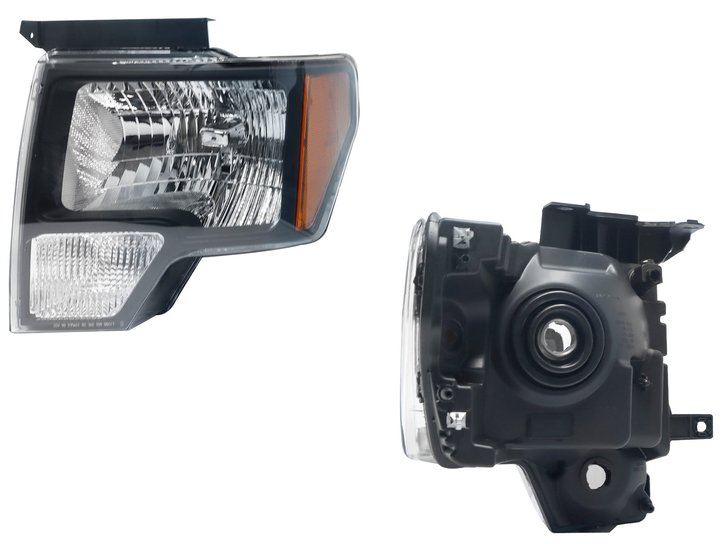 FARO IZQ F/NEGRO C/MICA AMBAR (LOBO 09-14)