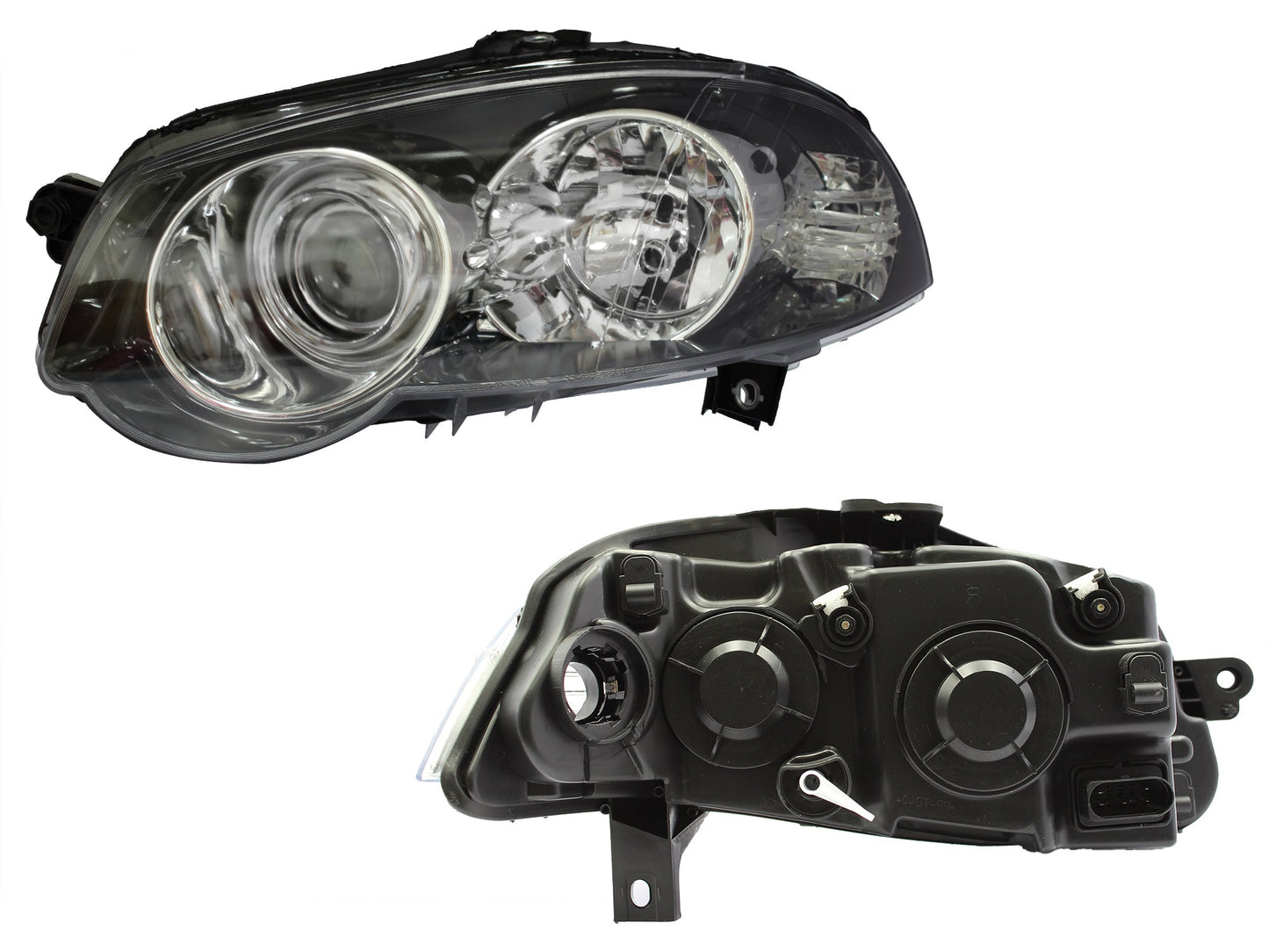 FARO IZQ F/CROMADO C/LUPA C/BICELES NEGROS