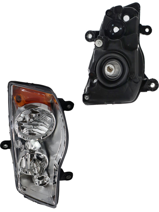 FARO IZQ F/CROMADO C/MICA AMBAR (TOWN & COUNTRY 08-16)