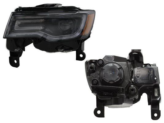 FARO IZQ F/NEGRO C/LUPA C/DRL C/MICA AMBAR S/BALASTRA