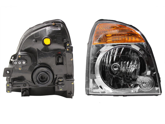 FARO DER FONDO CROMADO C/CUARTO AMBAR