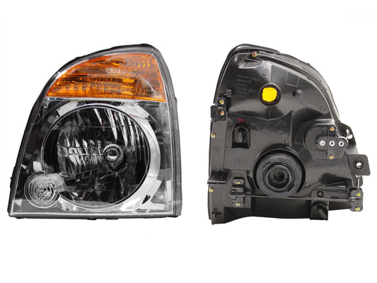 FARO IZQ FONDO CROMADO C/CUARTO AMBAR