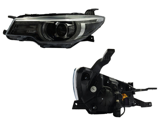 FARO IZQ F/CROMADO C/LED C/LUPA C/DRL (11PINES)