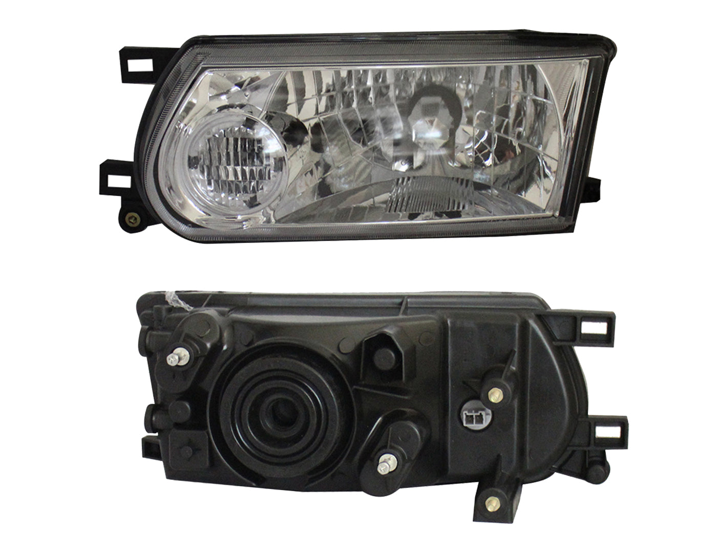 FARO IZQ F/CROMADO C/OJO BLANCO