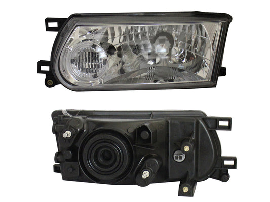 FARO IZQ F/CROMADO C/OJO BLANCO