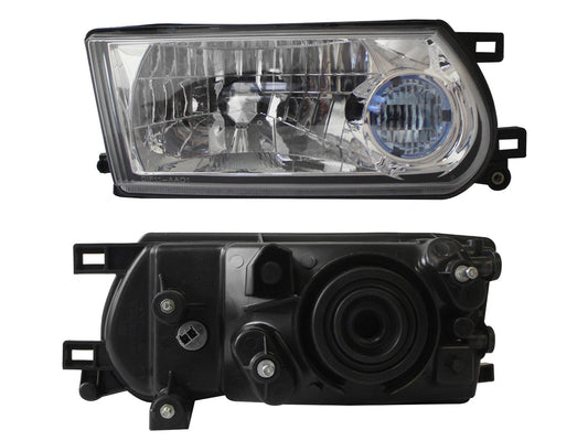 FARO DER F/CROMADO C/OJO AZUL