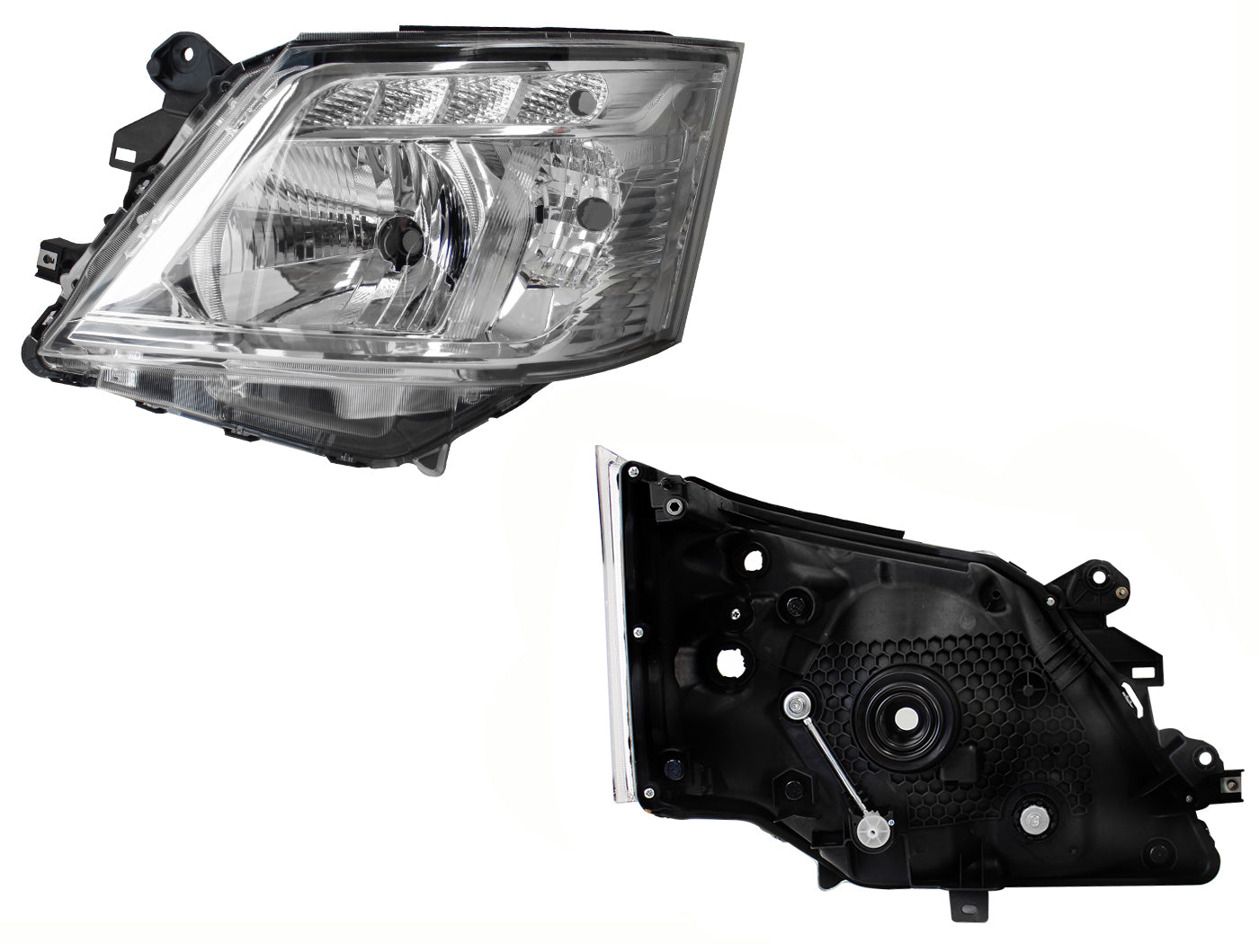 FARO IZQ F/CROMADO S/MOTOR