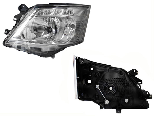 FARO IZQ F/CROMADO S/MOTOR