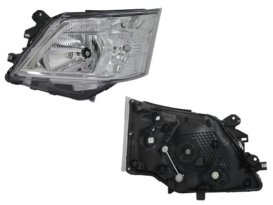 FARO IZQ F/CROMADO C/MOTOR