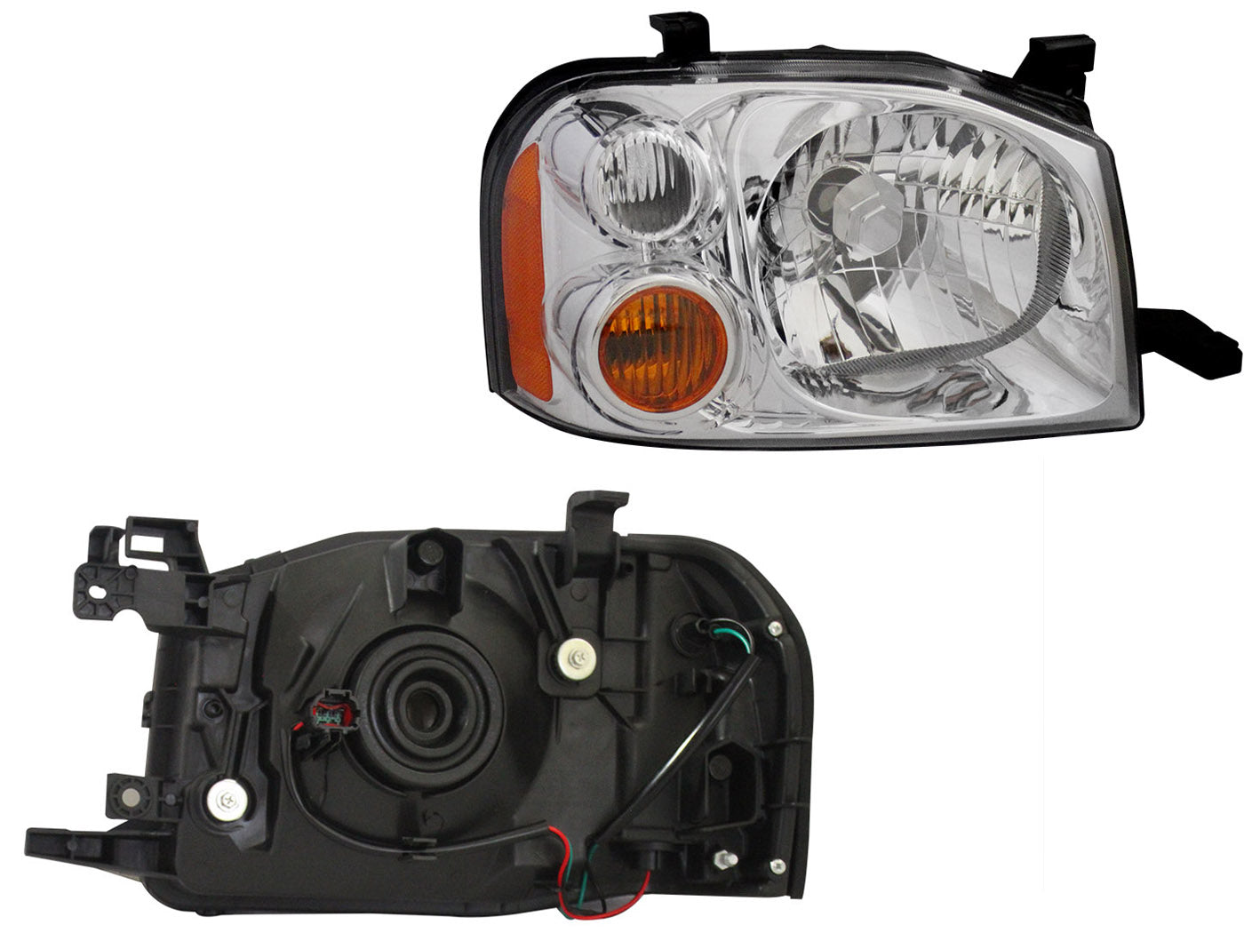 FARO DER F/CROMADO C/CUARTO MICA AMBAR (FRONTIER 2-4WD 11-15)