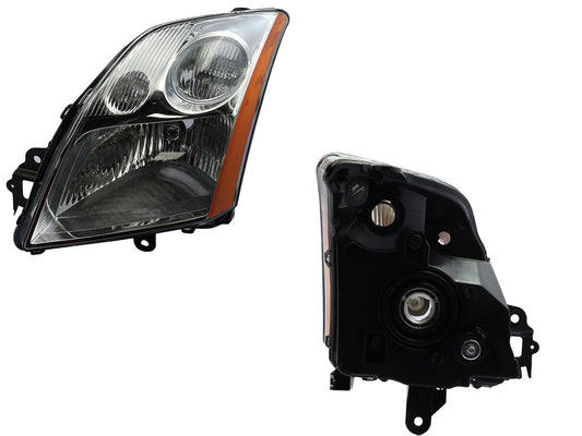 FARO IZQ F/CROMADO C/MICA AMBAR