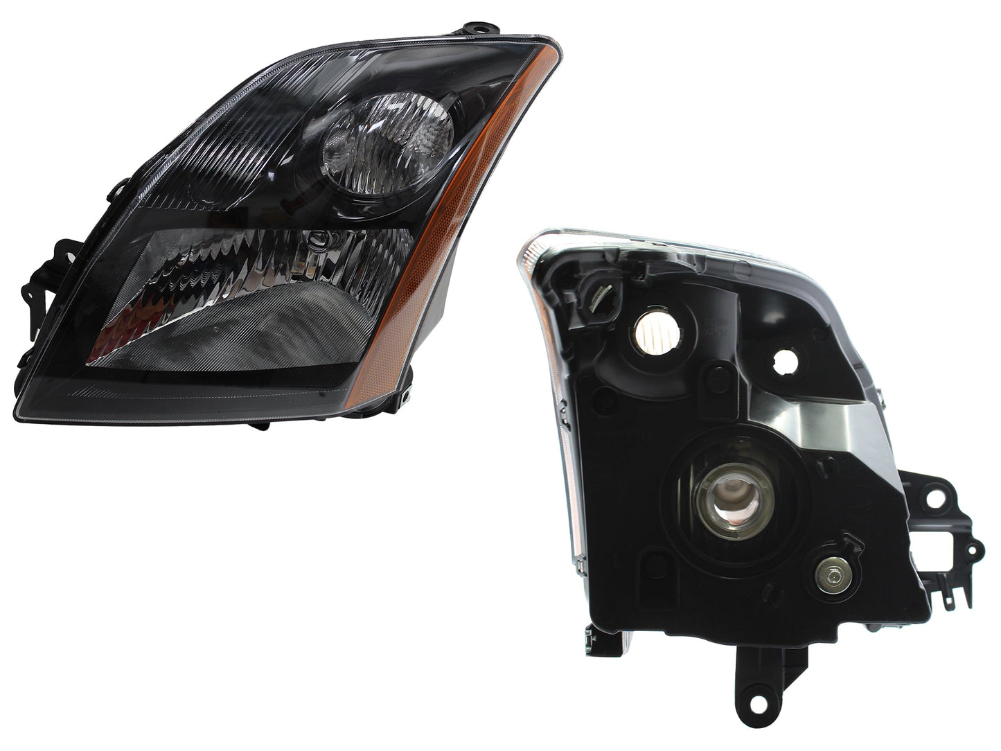 FARO IZQ F/NEGRO C/MICA AMBAR