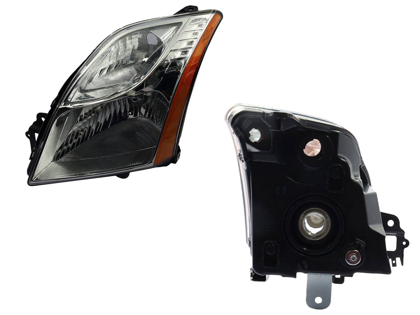 FARO IZQ F/CROMADO C/MICA AMBAR