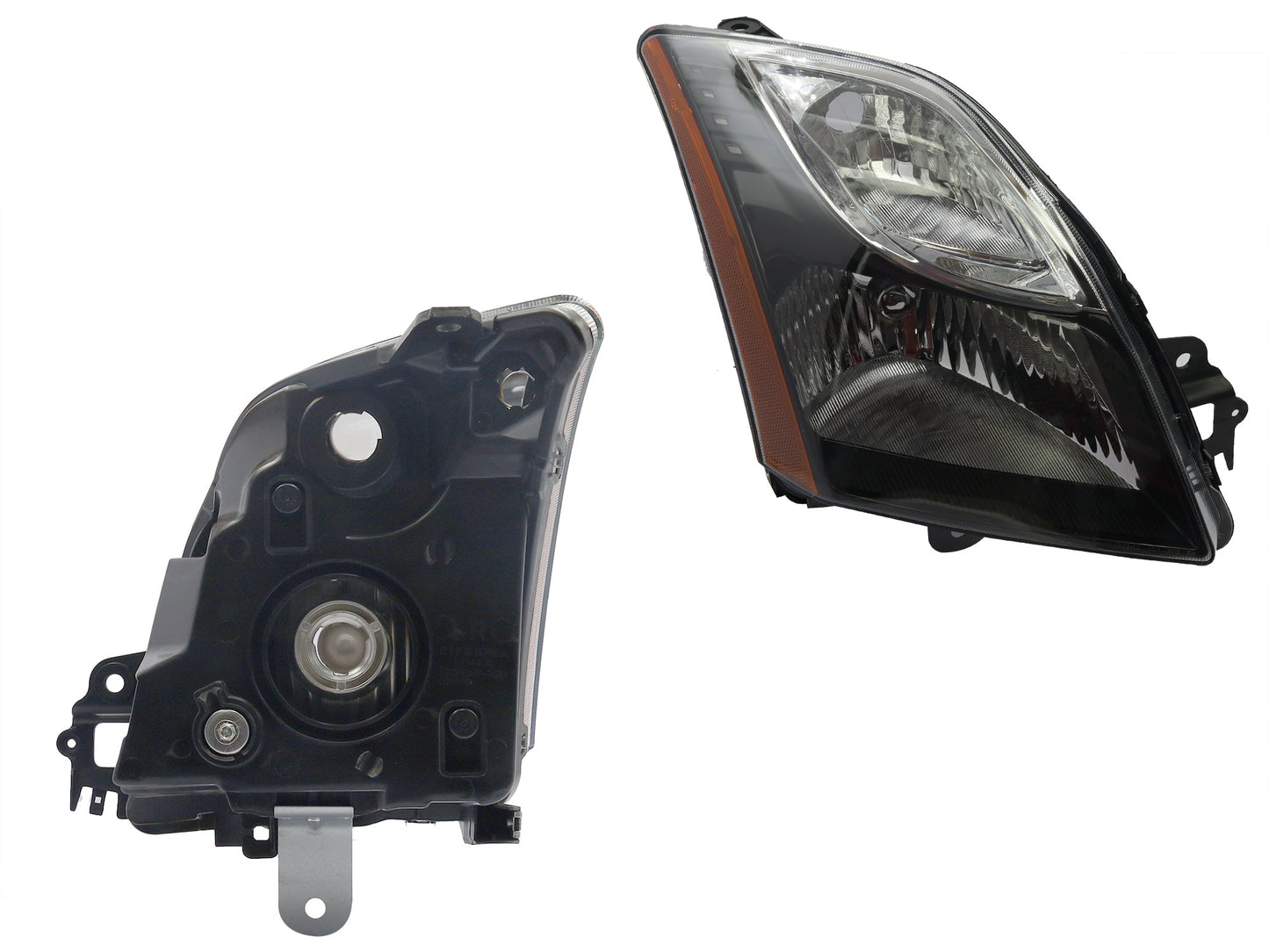 FARO DER F/NEGRO C/MICA AMBAR