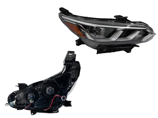 FARO DER F/CROMADO C/MICA AMBAR