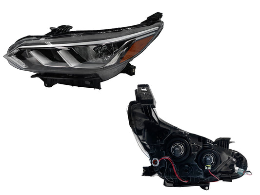 FARO IZQ F/CROMADO C/MICA AMBAR