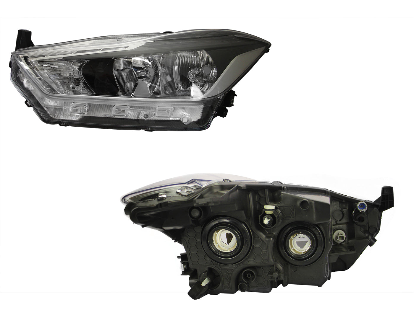 FARO IZQ F/CROMADO C/DRL