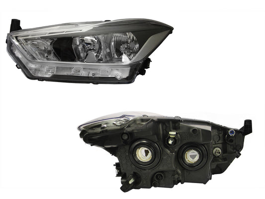 FARO IZQ F/CROMADO C/DRL