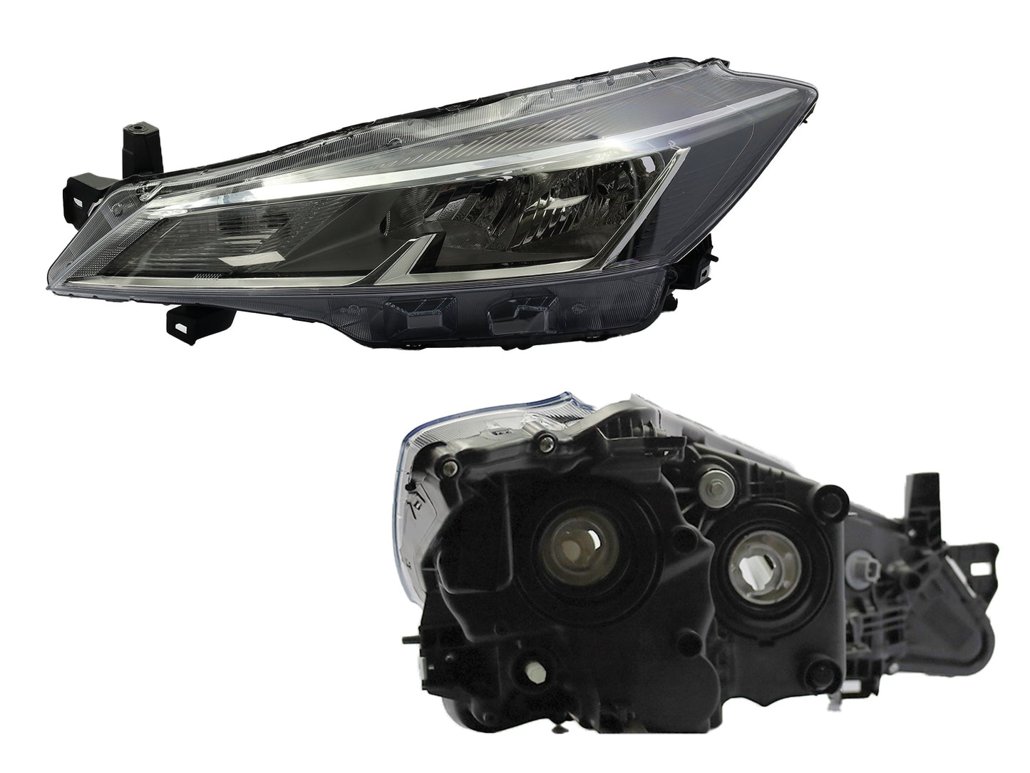 FARO IZQ F/CROMADO S/LED