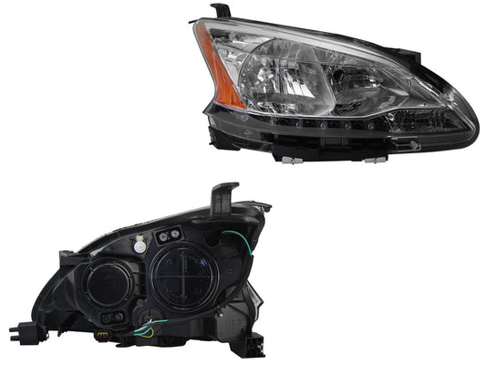 FARO DER F/CROMADO C/LED C/MICA AMBAR