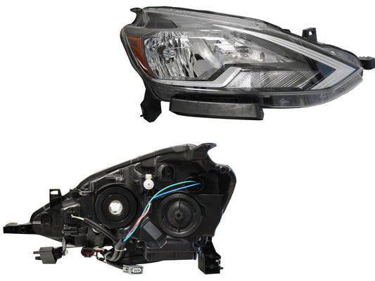 FARO DER F/CROMADO C/MICA AMBAR