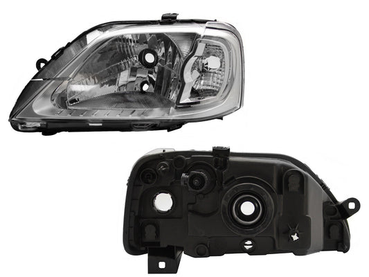 FARO IZQ F/CROMADO LISO C/CUARTO RAYADO