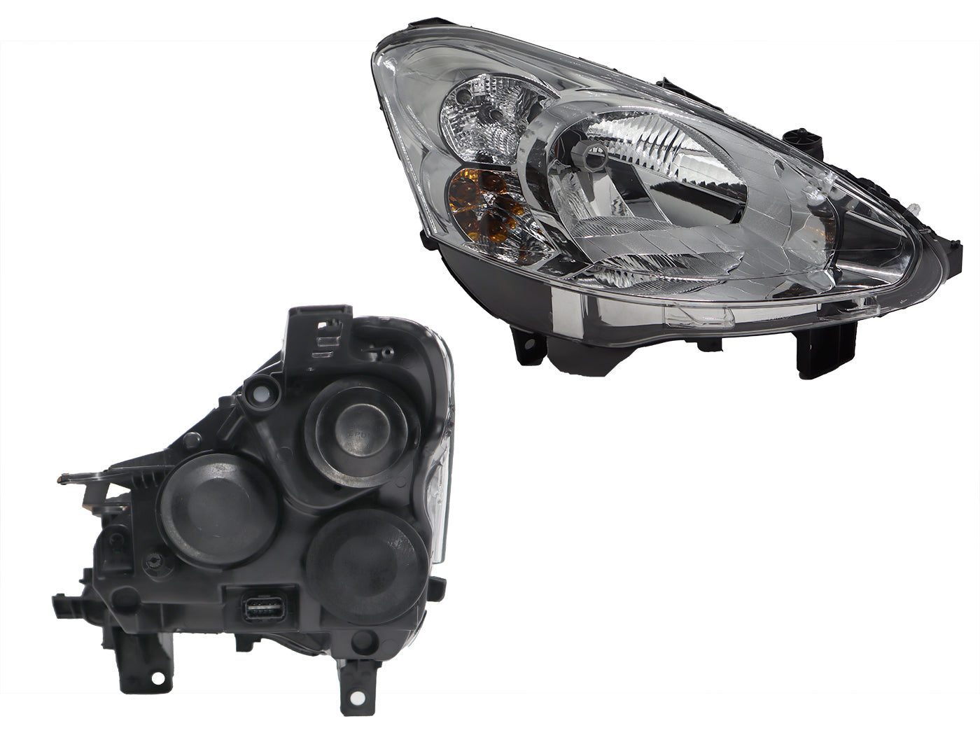 FARO DER FONDO CROMADO C/MOTOR