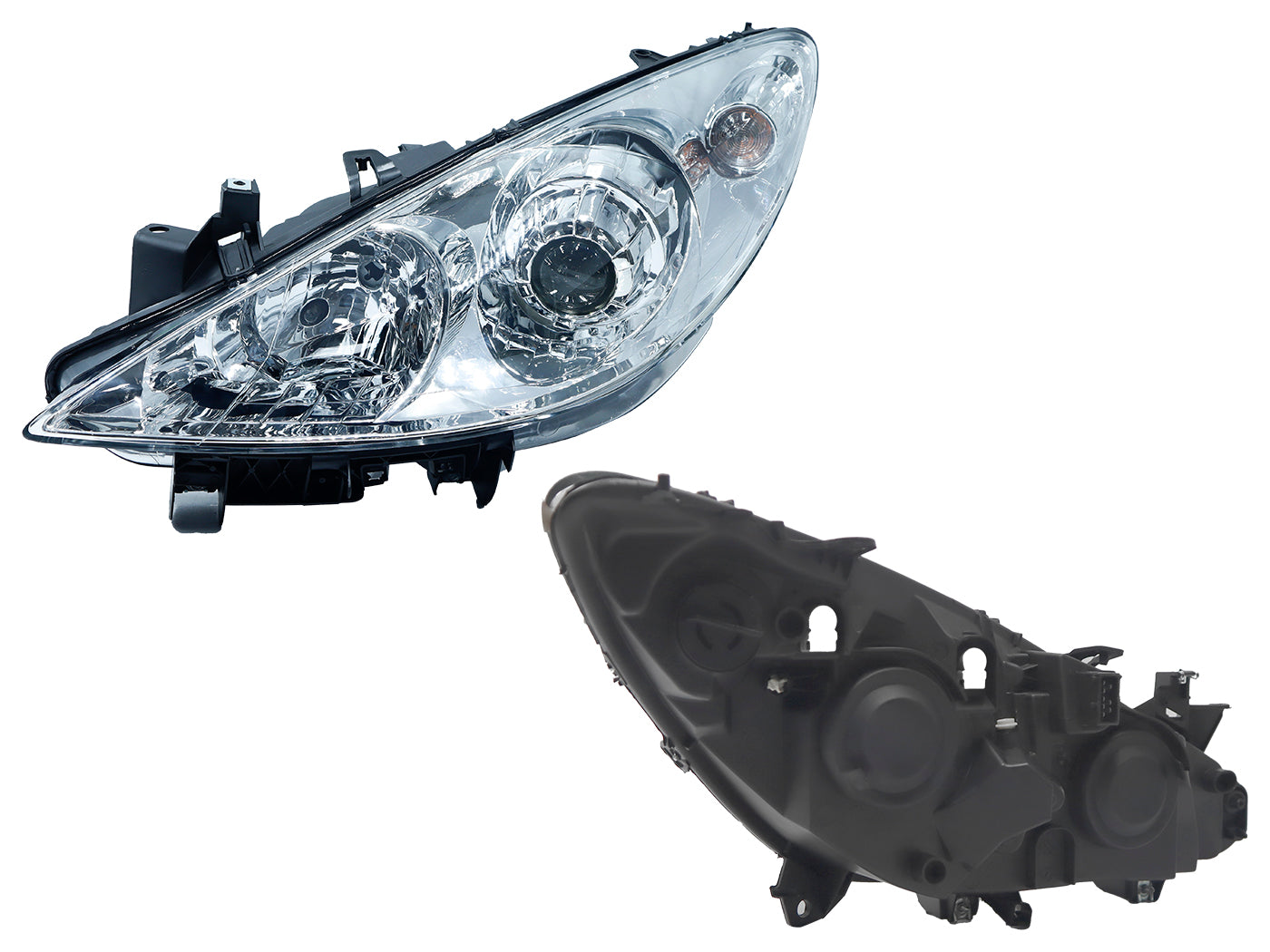 FARO IZQ FONDO CROMADO (SEDAN/H-BACK)