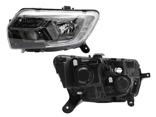 FARO IZQ F/CROMADO C/DRL (6PINES)