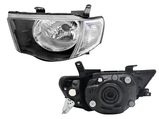 FARO IZQ F/CROMADO C/CUARTO BLANCO