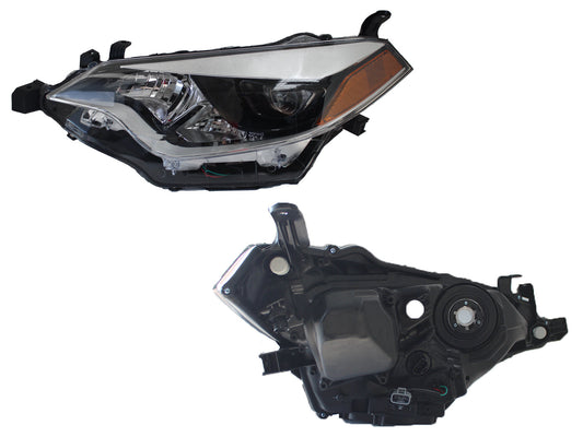 FARO IZQ F/NEGRO C/LED C/LUPA C/MICA AMBAR