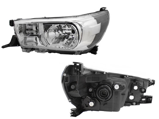 FARO IZQ F/CROMADO C/MOTOR (SENCILLA 21-24/CHASIS 21-25/DOBLE CABINA BASE 21-25)