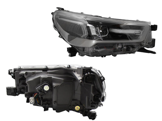 FARO DER F/CROMADO C/LED C/LUPA (DOBLE CABINA)