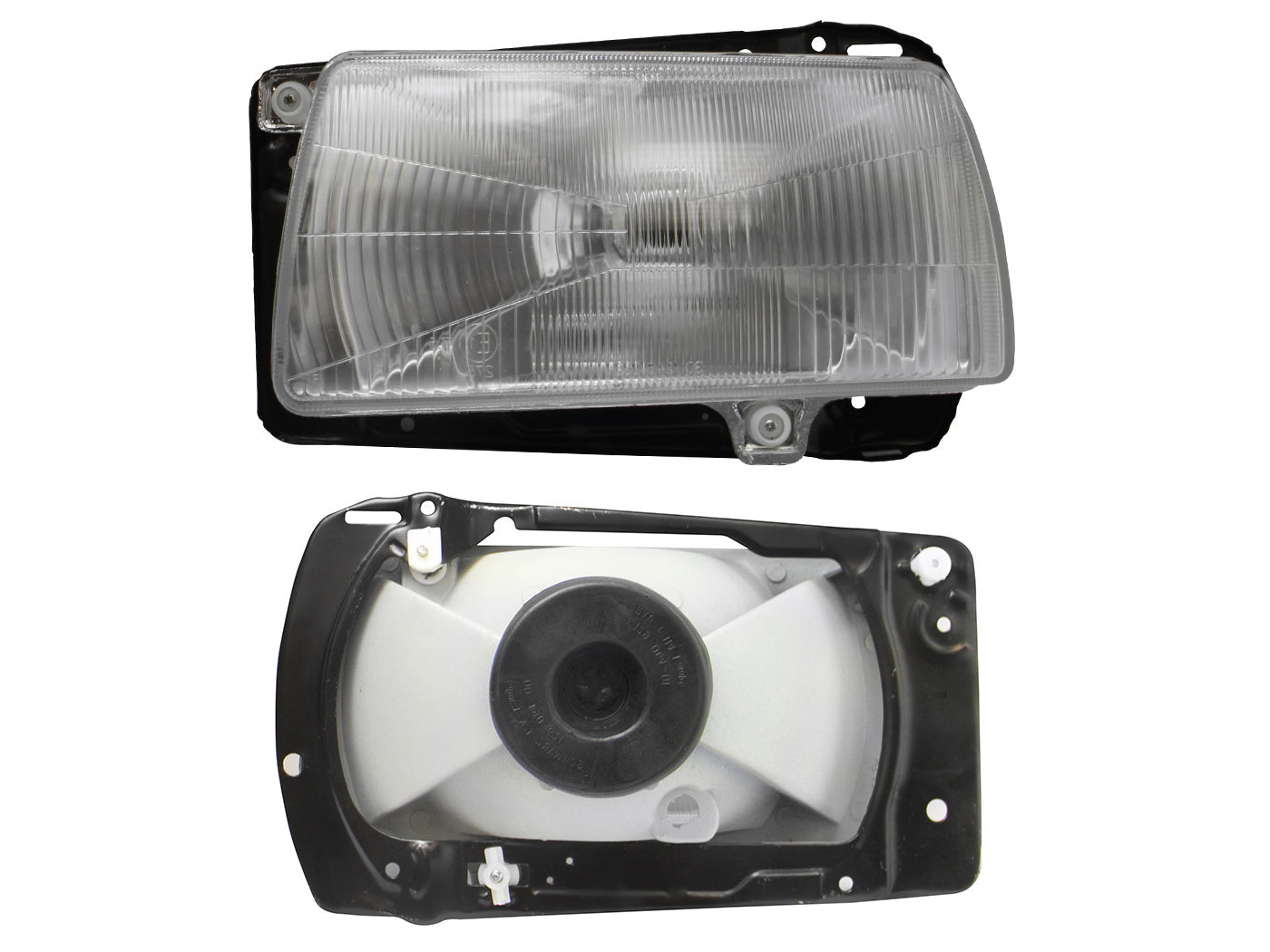 FARO IZQ F/CROMADO C/BASE METAL VIDRIO RAYADO