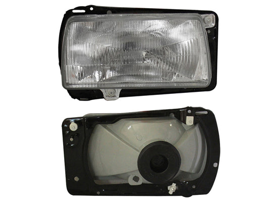 FARO DER F/CROMADO C/BASE PLASTICO VIDRIO RAYADO