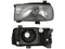 FARO DER F/CROMADO C/BASE PLASTICO VIDRIO RAYADO