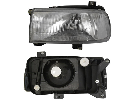 FARO DER F/CROMADO C/BASE PLASTICO VIDRIO RAYADO