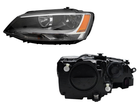 FARO IZQ F/NEGRO P/1 CUARTO C/MICA AMBAR