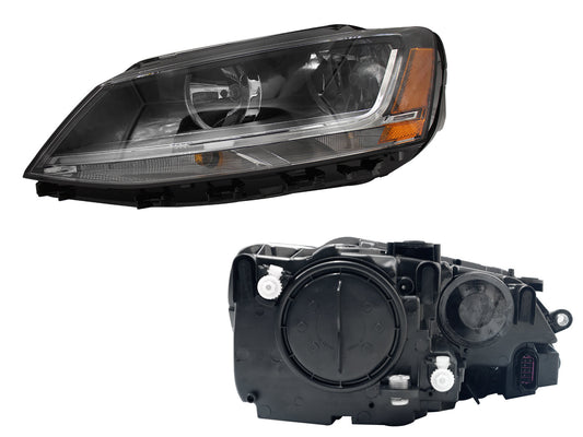 FARO IZQ F/NEGRO C/DRL P/1 CUARTO C/MICA AMBAR (7PINES)