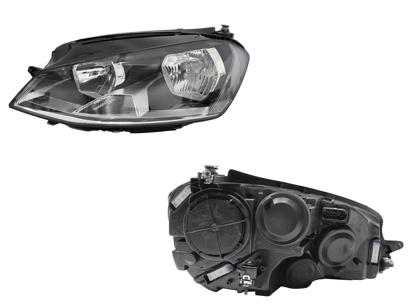 FARO IZQ F/NEGRO C/MOTOR C/MICA BLANCO